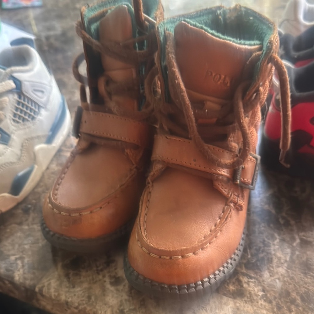 Polo by Ralph Lauren Tan Kids Boots